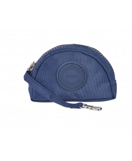 Lorenz Small Zip Round Crinkled Nylon Purse